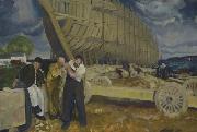 George Bellows Builders of Ships oil